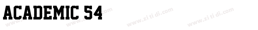 Academic 54字体转换